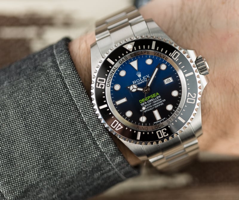 Water Resistant Copy Rolex Sea-Dweller Watches With D-blue Dials ...